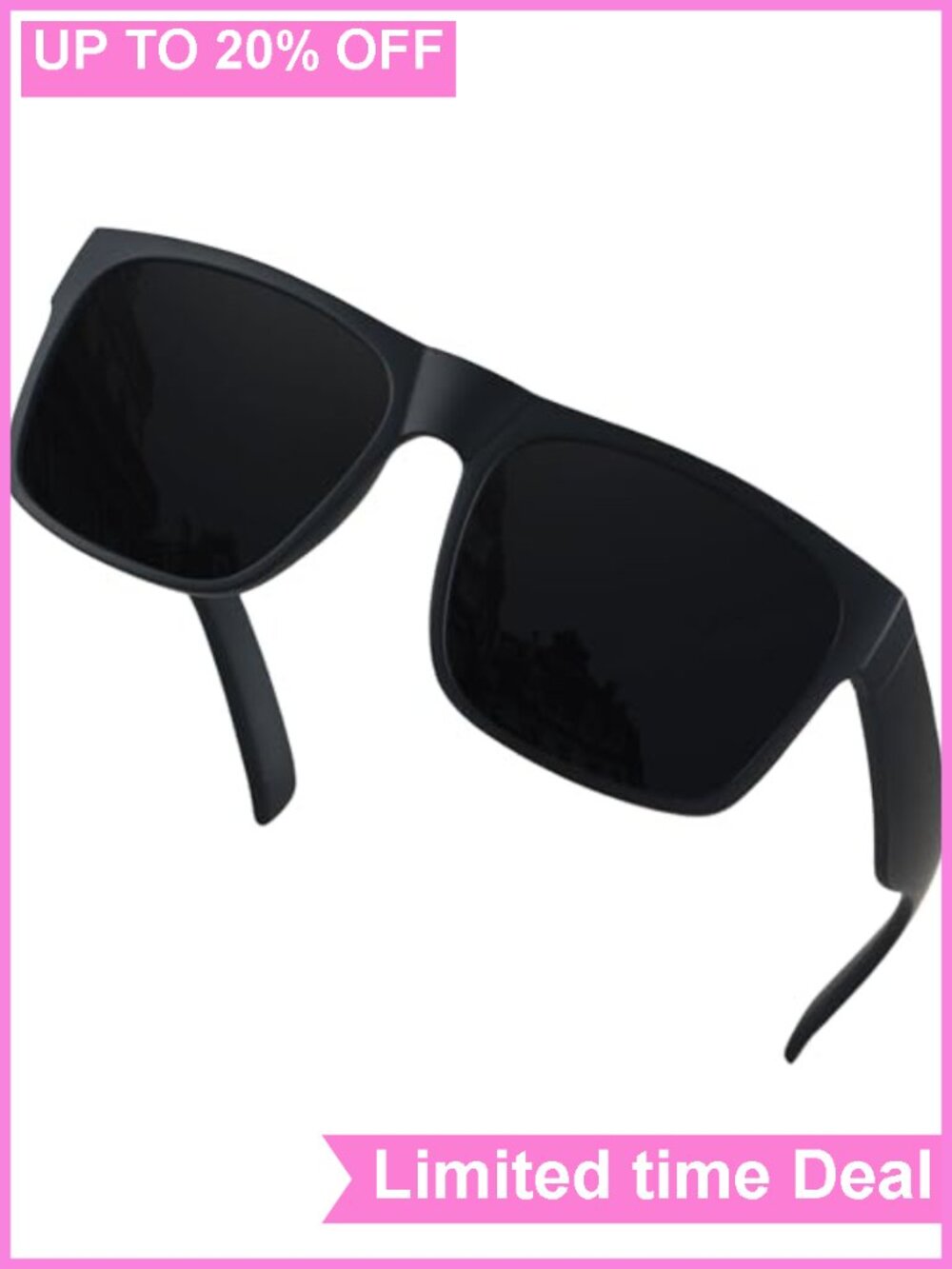 Extra Large Square Polarized Sunglasses Oversized UV400 for Wide Face